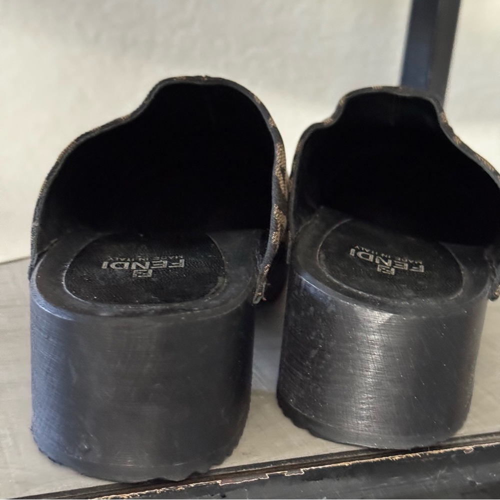 Fendi Authentic Zucca Vintage Clogs - Picture 7 of 11